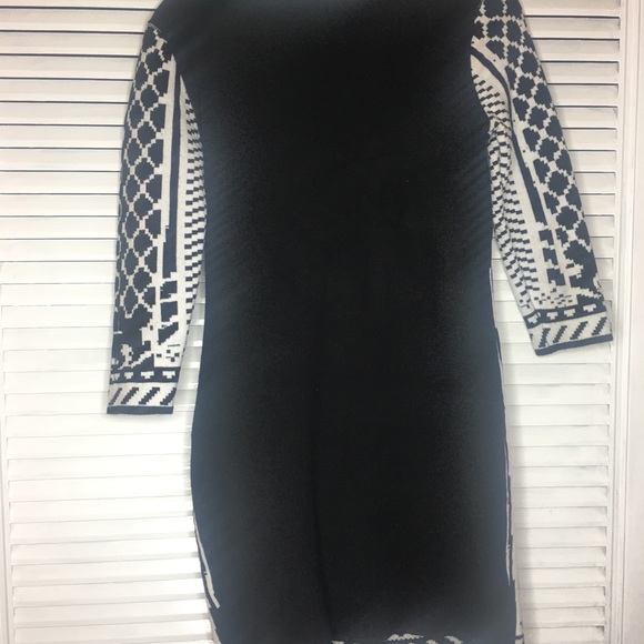 Women’s Multi-Print Sweater Dress - Picture 3 of 4